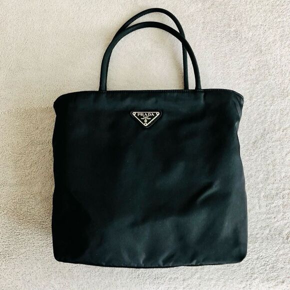 Prada Tessuto Nylon Small Black Tote - Picture 1 of 14